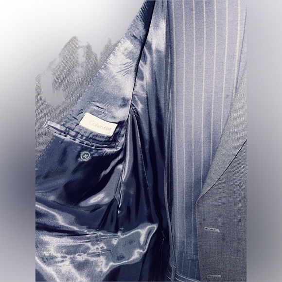 CALVIN KLEIN - 2 pc men’s navy suit - Picture 3 of 5